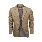 Blazer Masculino Slim Fit Casual Para Negócios, Moda Primavera Outono, Trajes Elegantes De Marca