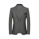 Blazer Masculino Slim Fit De Cor Sólida Estilo Coreano Para Viagens Ao Ar Livre, Casamentos E Moda