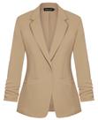 Blazer MINTLIMIT feminino de manga 3/4 cáqui tamanho L