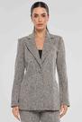 Blazer PKS Alfaiataria Tweed Elegance Preto