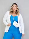 Blazer Plus Size Elegante Luxo Moda Feminina Tamanhos Grandes 48 50 52