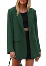 Blazer PRETTYGARDEN Verde Escuro Dupla Face XXL Blazer PRETTYGARDEN Verde Escuro Dupla Face XXL