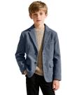 Blazer Sailiiny Blue Grey Corduroy para meninos e crianças tamanho 5 Blazer Sailiiny Blue Grey Corduroy para meninos e crianças tamanho 5