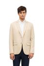 Blazer Slim Hangar 33 Em Malha Bege
