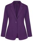 Blazer Suit Cardigan para mulheres MINTLIMIT, lapela entalhada, roxa