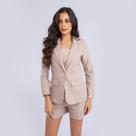 Blazer susie alongado jeans feminino
