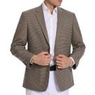 Blazer Teemlanny, casaco esportivo masculino, ajuste clássico, Houndstooth