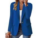 Blazer Tendark feminino com botões, manga comprida, casual, 2025