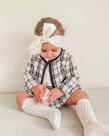 Blazer Vestido Saia Social Esporte Fino Festa Menina Tam 1/2anos