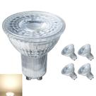 Blazers de noite com lâmpada LED GU10 5W 3000K 400LM, pacote com 4