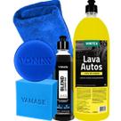 Blend Cleaner Wax Black e Lava Autos Vonixx Cera Limpadora com Carnaúba para Carros Pretos e Escuros Detergente Automotivo