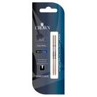 Blister C/2 Cargas Esferográficas Crown Mini D1 Azul e Preta