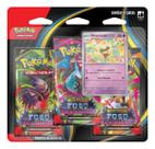 Blister Pokémon ME02 Triplo Fogo Fantasmagórico 3 Boosters