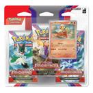 Blister Triplo Cartas Pokémon Evoluções em Paldea Growlithe