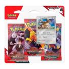Blister Triplo Pokemon Escarlate e Violeta Rivais Predestinados Kangaskhan Carta TCG Coleção Cards