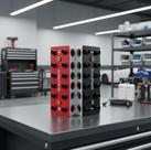 Bloco 6x6 Blue Parts Alumínio Maciço para Som Automotivo de Alta Potência