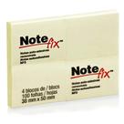 Bloco adesivo 38x50 100 fls amarelo Note Fix Post-it 3M Bloco adesivo 38x50 100 fls amarelo Note Fix Post-it 3M