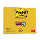 Bloco adesivo 3M post-it 76X102mm amarelo sol 90 folhas