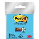 Bloco adesivo 3M post-it 76X76mm azul 45 folhas