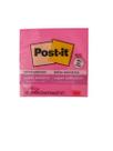 Bloco adesivo 3M post-it 76X76mm pink neon 90 folhas