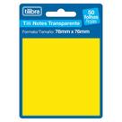 Bloco Adesivo Amarelo Transparente 76 x 76mm com 50 Folhas TILIBRA Bloco Adesivo Amarelo Transparente 76 x 76mm com 50 Folhas TILIBRA