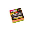 Bloco Adesivo BRW Smart Notes 76X76mm Cubo Neon 400Fls 04 Cores
