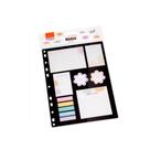 Bloco Adesivo BRW Smart Notes Fichário Flor Poá 11 Blocos Com 25Fls