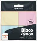 Bloco Adesivo Colorido Pastel 38 mm 50 mm 4 Blocos Jocar Office