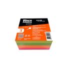 BLOCO ADESIVO CUBO COLORIDO 76MMx76MM 400F UND JOCAR OFFICE