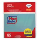 Bloco adesivo Frama maxi note 76X102mm azul 100 folhas