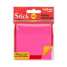 Bloco adesivo neon 76x76 - rosa Bloco adesivo neon 76x76 - rosa