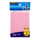Bloco Adesivo para Anotações Rosa 76x102mm com 100 Folhas Masterprint MP2021