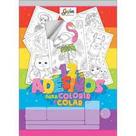 Bloco adesivo para colorir tilibra - 12 folhas