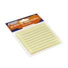 Bloco Adesivo Pautado Amarelo 76 x 76mm com 50 Folhas BRW