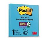 Bloco Adesivo Post-It Refil 76x76 Com 96 Folhas AZUL CÉU