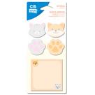 Bloco Adesivo Recado Animais Fun com 5 Modelos com 20 Folhas - CiS