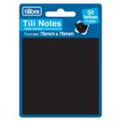 Bloco Adesivo Tili Notes 76 X 76MM 50 Folhas Preto Tilibra