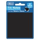 Bloco Adesivo Tili Notes 76x76mm 50 Folhas Tilibra - Preto