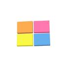 Bloco Adesivo Tipo Post-it Neon 38mm x 50mm - 4 Blocos com 100 Folhas Cada
