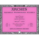 Bloco Arches Aquarelle 300 G/m² Grão Acetinado Branco 31x41cm 20 Folhas