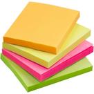 Bloco Autoadesivo 38x50mm Pequeno 4Cores Neon 200 folhas