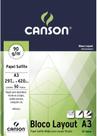 Bloco Canson A3 Branco 50 Folhas Layout 90g/m² Bloco Canson A3 Branco 50 Folhas Layout 90g/m²