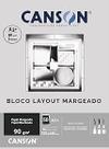 Bloco Canson A3 Layout 90 Margeado 50 Folhas