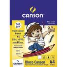 Bloco Canson A4 Branco 20 Folhas Desenho 140g/m²