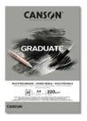 Bloco Canson Graduate Multi Tecnica Cinza 220g A4 30f Canson