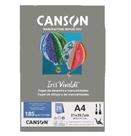 Bloco Canson Iris Vivaldi A4 Cinza Escuro c/ 25 Folhas 185g