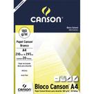 Bloco Canson Papel Desenho Branco 180g A4 20Flas