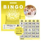 Bloco Cartela para Bingo 96 folhas Cor Amarelo Pacote com 10 Blocos - Animativa