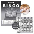Bloco Cartela para Bingo 96 folhas Cor Cinza Pacote com 10 Blocos - Animativa