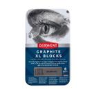 Bloco Carvão Xl Graphite Derwent 6 Cores Estojo Lata Bloco Carvão Xl Graphite Derwent 6 Cores Estojo Lata